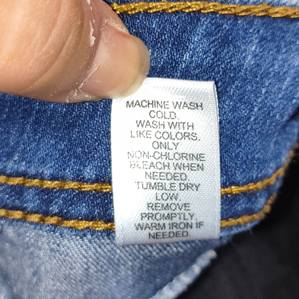 Women's Blue Jean Shorts - Picture 3 of 5